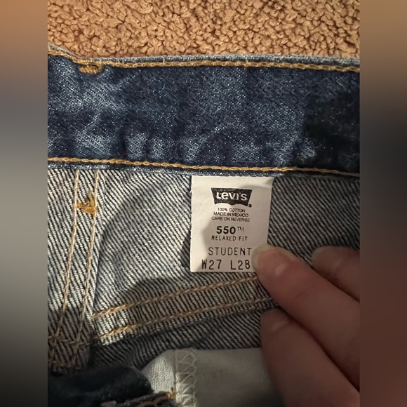 Rare - Vintage Levi's Denim Jeans - 550 Relaxed Fit Student - W27 L28 - Picture 3 of 8